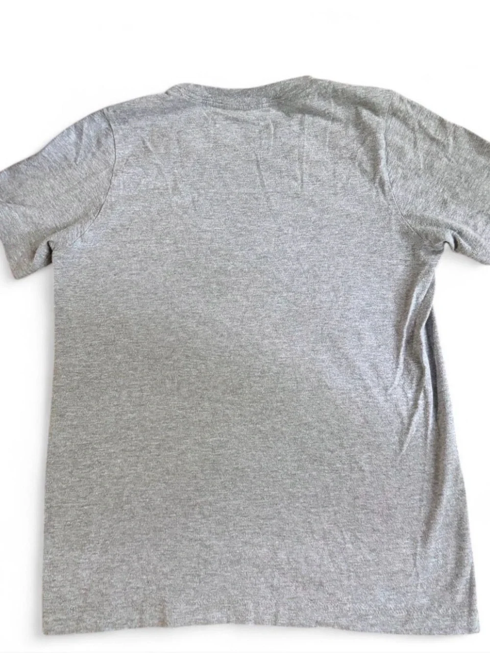 Nike Gray The Nike Tee Crewneck with White Logo Print
